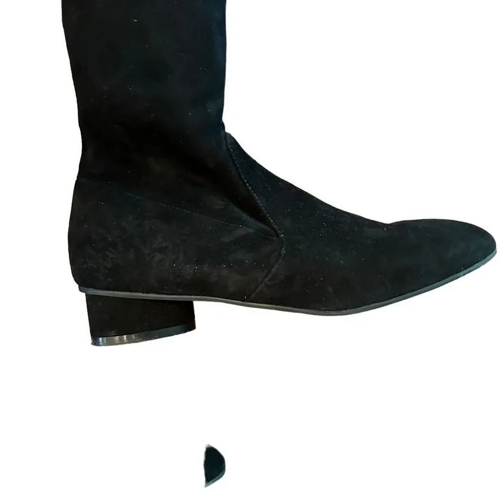 Stuart Weitzman Quebecland Boot in Black Suede- size 8.5